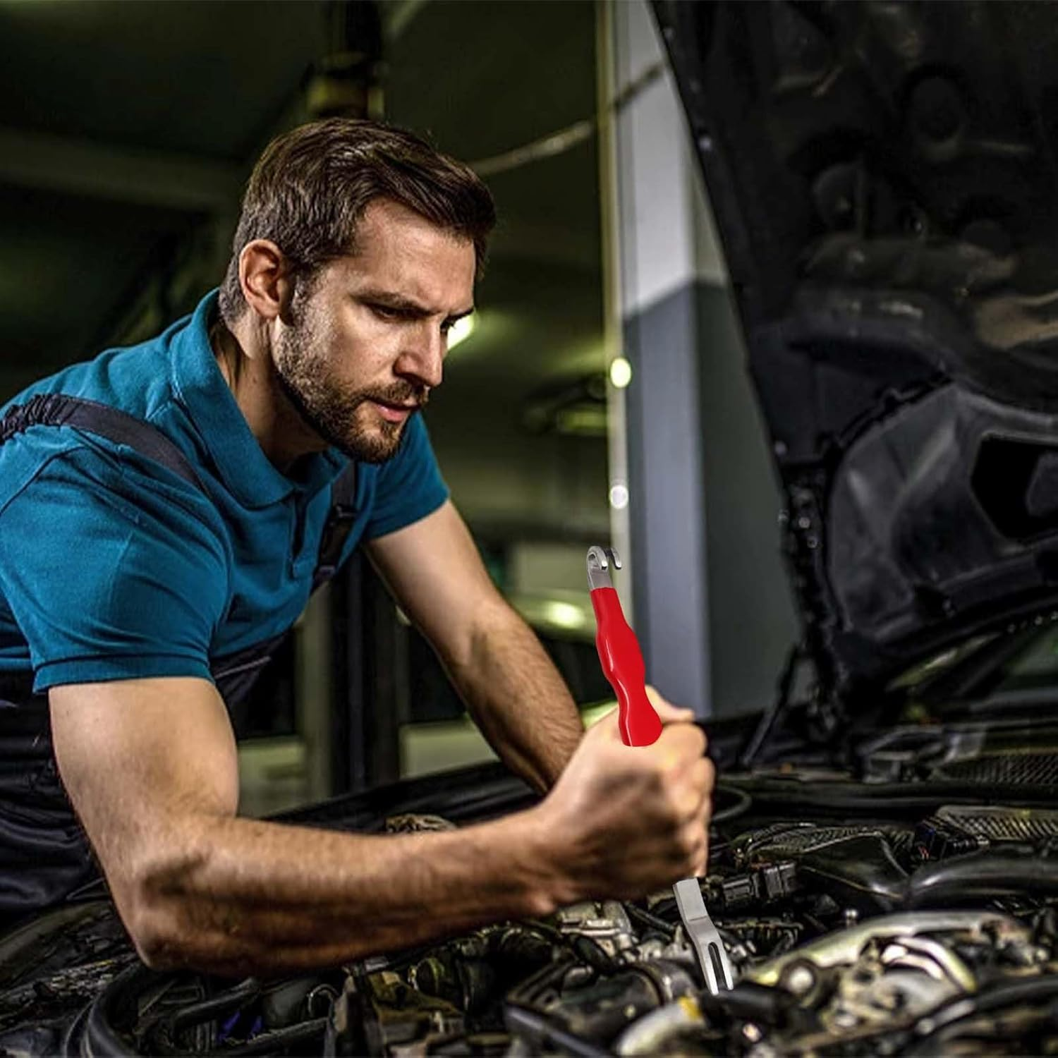 Automotive Electrical Connector Removal Tool - Dual-End Wiring Harness Release Pick with Insulated Non-Slip Handle for Secure Circuit Disconnection Universal Remover Tools for Car Truck System image number 3