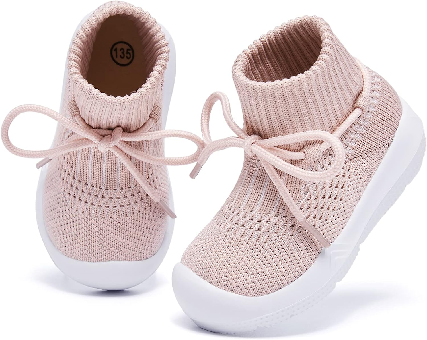 MORENDL Baby Sock Shoes Toddler Walking Shoes Infant Slippers Boys & Girls Non-Slip Sneakers image number 2