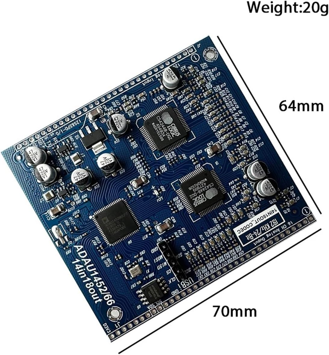 ADAU1466/ADAU1452+CS42448 14 in and 18 Out DSP Audio Decoding Module(Adau1466) - Adau1452 image number 4