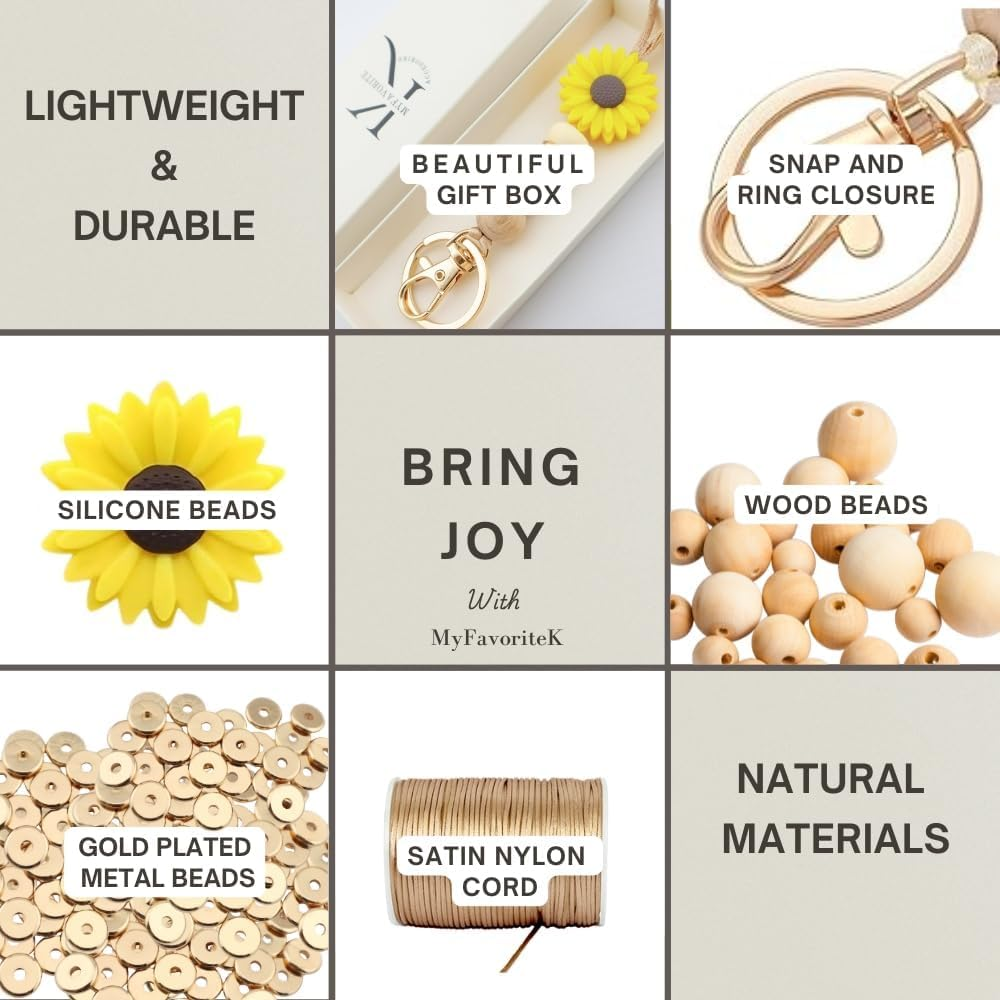 3 Pack Flower Teacher Lanyards ID Badge and Key Chain, Cute Silicone Beads Lanyard for Women Nurse Work Student image number 3