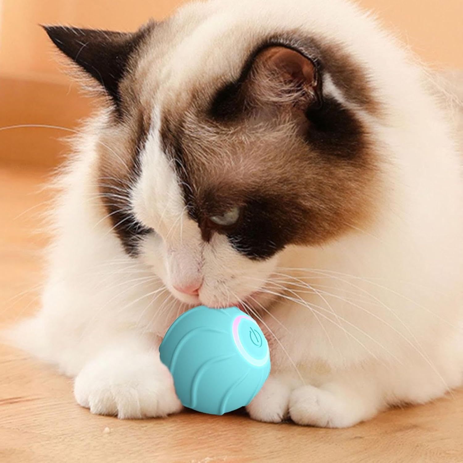 Power Ball Cat Toy - Automatic Moving Ball with Super Driver | USB Rechargeable Rotating Ball, Motion Activate Electric Cat Toy, Pets Smart Electric Cat Toys for Stiulate Hunting Instinct Pouxa image number 6