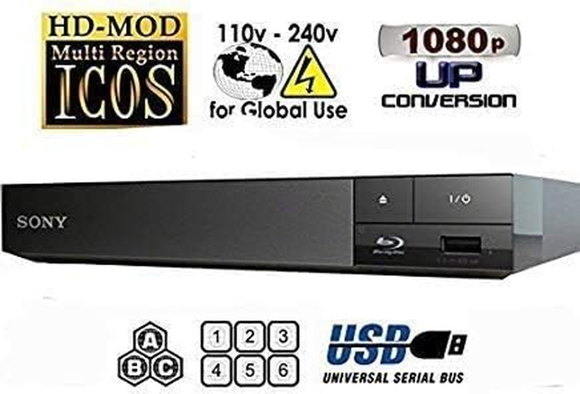 WGC Sony BDP-S1500 Region Free Blu Ray Player Pal/Ntsc Zone a B C Rigion 012345678 Will Play image number 2
