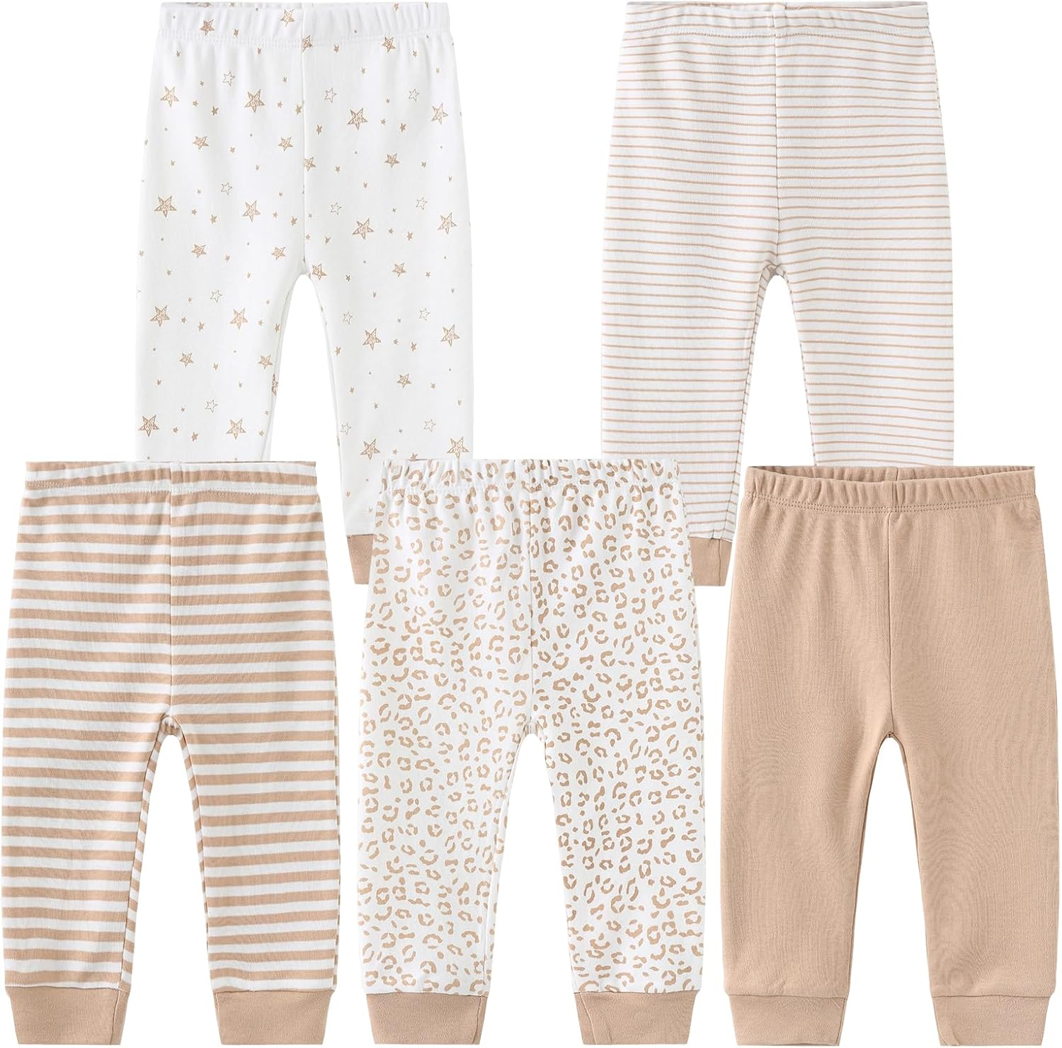 Ruliby Baby Boy Bodysuit and Pant Set Cotton Soft Newborn Clothes Outfits 0-3 Month image number 3