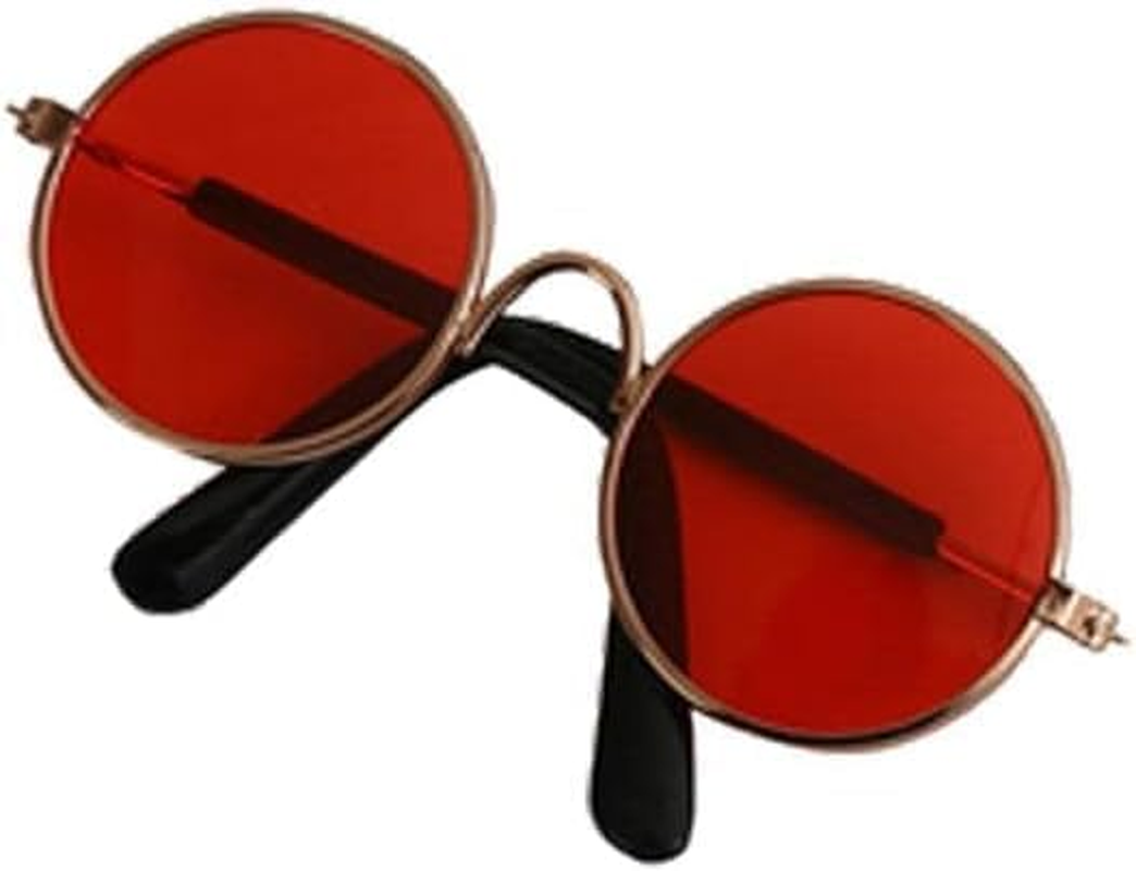 Pet Sunglasses Dog Products Lovely Vintage round Reflection Eye Wear Glasses for Small Props Dog Photos J8K3 Pet Accesso