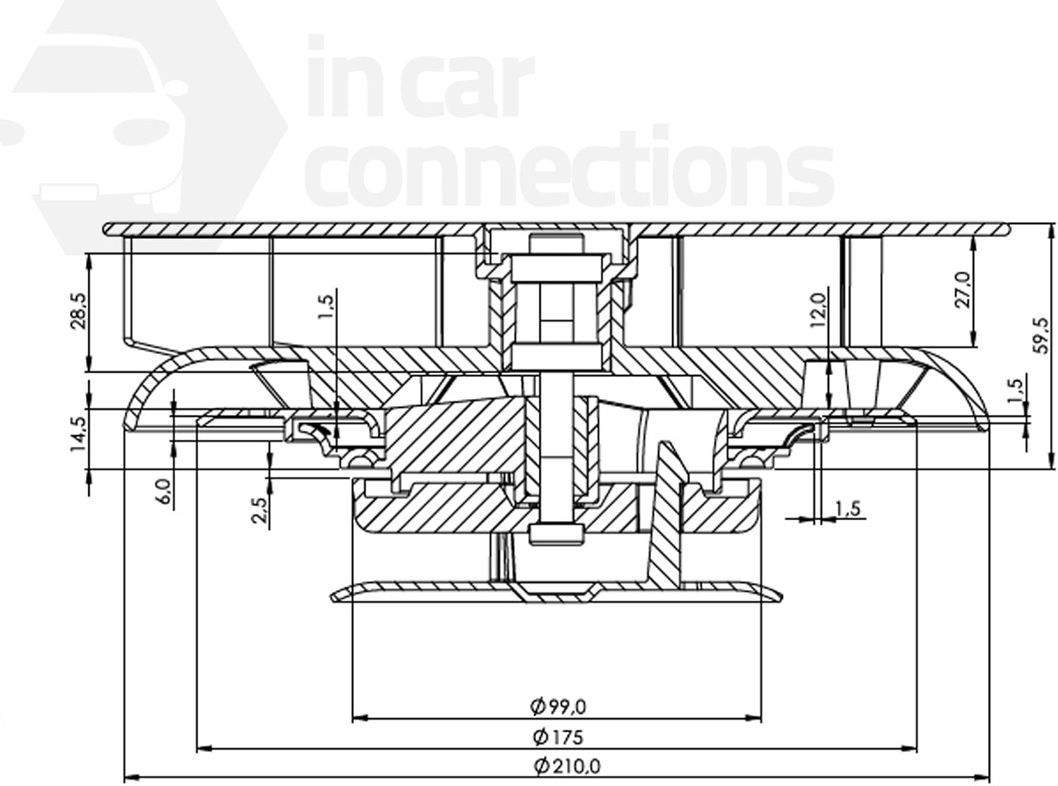 Low Profile Rotary Vent for Vans Buses Wind Driven Rotating Vent for Van image number 2