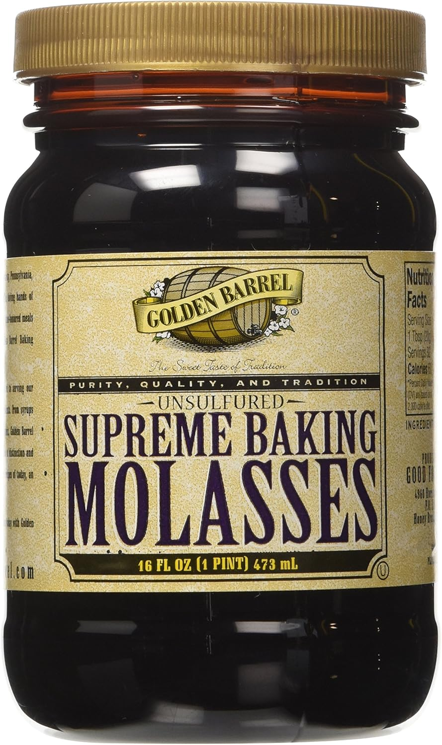 Golden Barrel Unsulphured Supreme Baking/Barbados Molasses, 16 Ounce image number 3