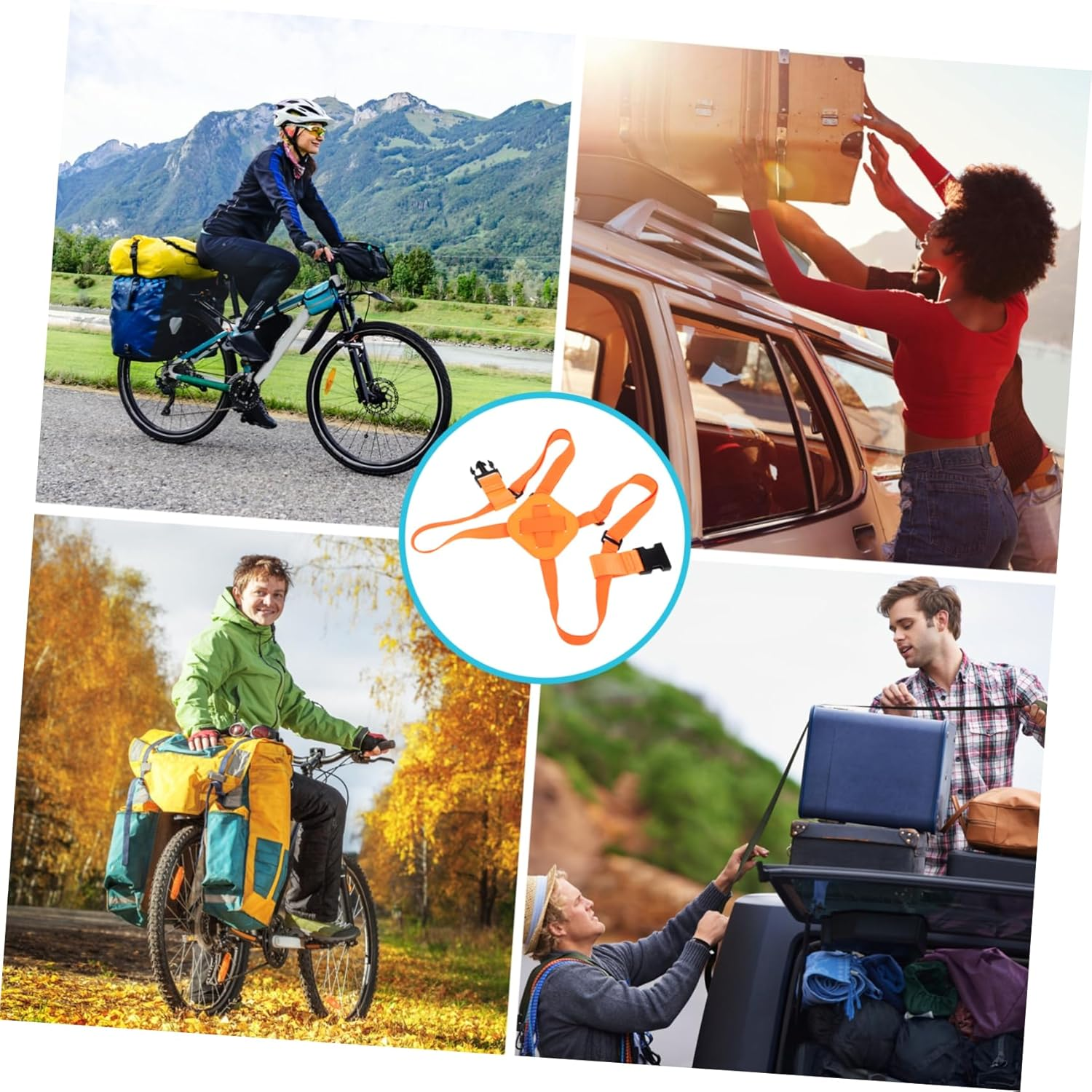 CTIRCHIU Adjustable Luggage Straps for Suitcases Versatile Elastic Travel Belts with Buckles for Bundling Gear and Securing Luggage of Various image number 6