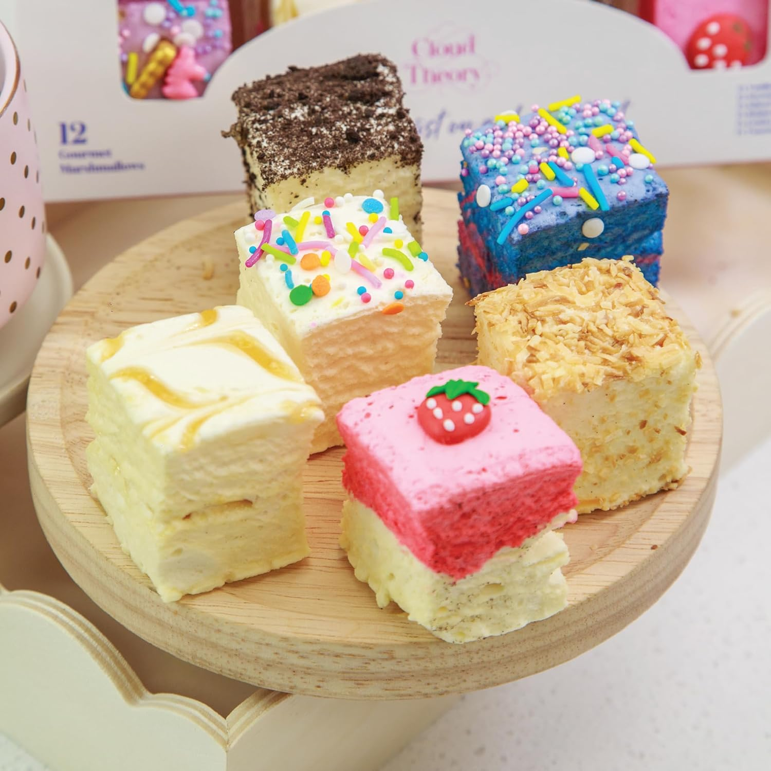 Cloud Theory Celebration Assortment Gourmet Marshmallow Pack (12 Piece Box) image number 2