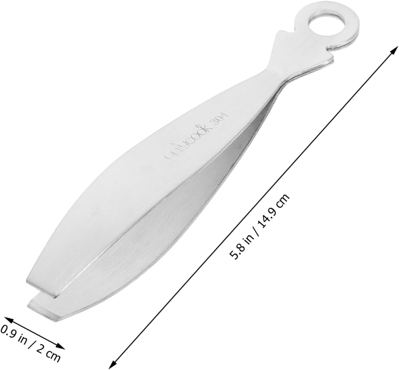 Stainless Steel Flat Tweezers for Chicken Hair Remover Fish Bone Clip Thread Hair Removal for Face