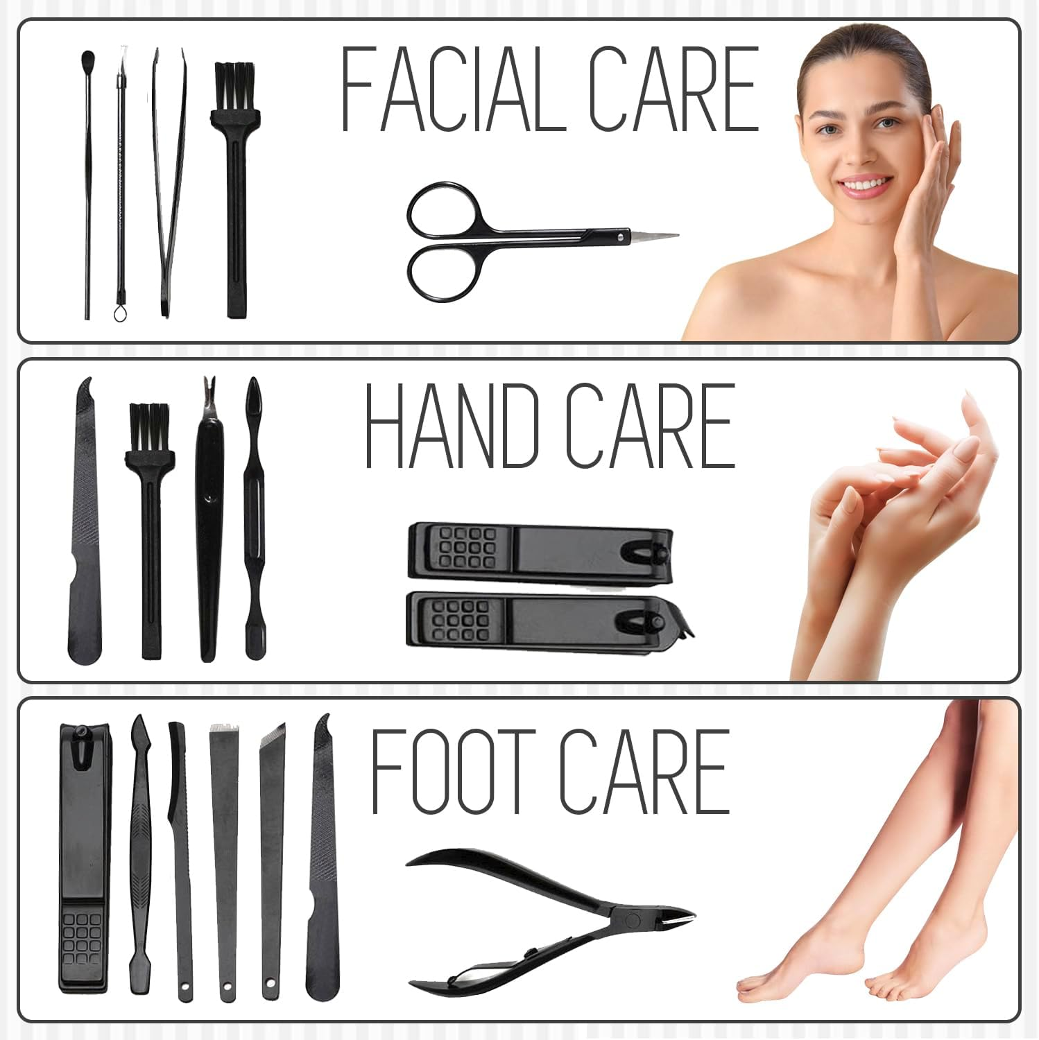 Manicure Set Professional Nail Clippers Pedicure Kit 16Pcs, Portable Stainless Steel Nail Kit Nail Clipper Set Manicure Set, Pedicure Kit Grooming Kit with Brown Leather Case for Men Women (Brown) image number 1