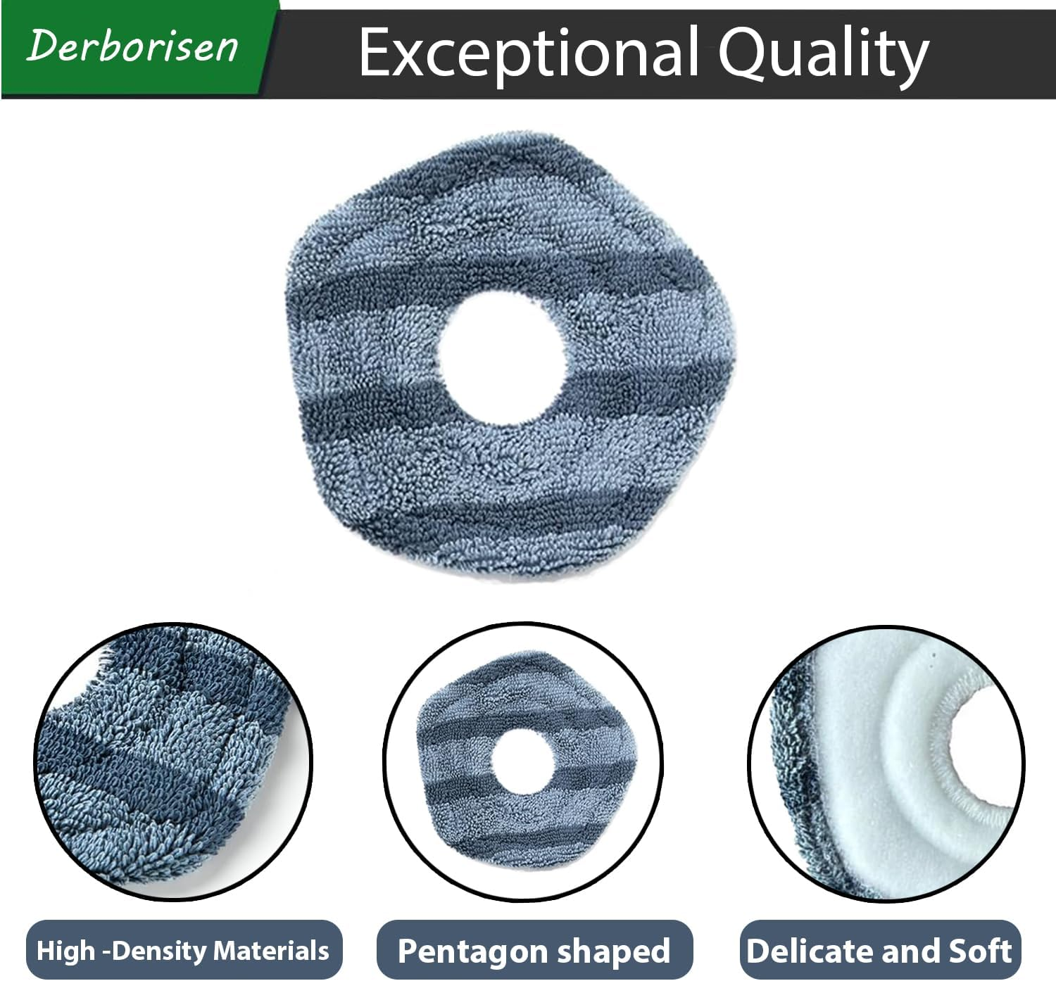 Mop Pad & Dust Bag Replacement Kit for EUFY X10 Pro, for Omni Robot Vacuum Cleaner, Including 8* Mop Pads, 8* Dust Bag image number 2