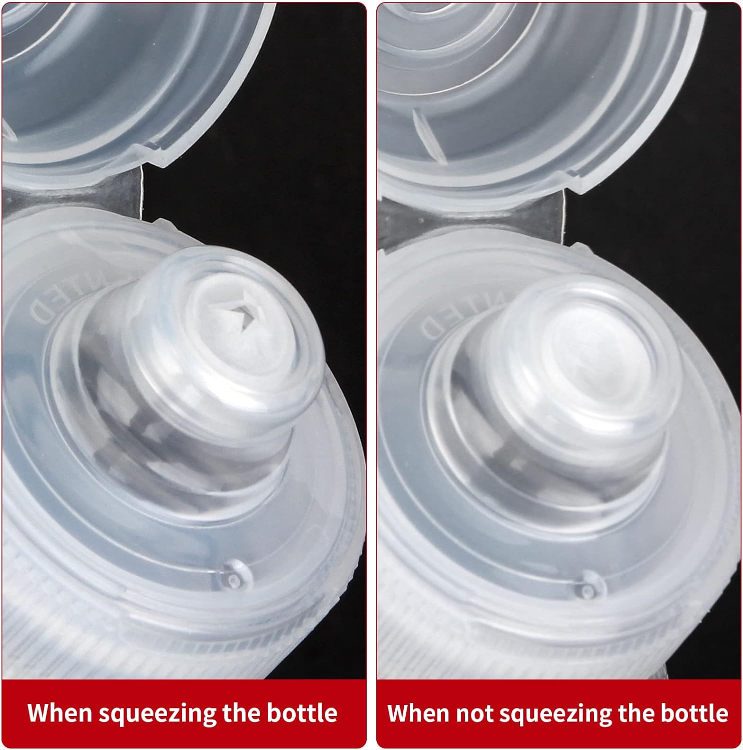 Condiment Squeeze Bottles, Squeeze Bottles for Sauces, Olive Oil Dispenser, Ketchup Bottles Squeeze 4-Pack 17 Oz (500Ml), Salad Dressing Bottles, Great for Ketchup, Salad, BBQ (17Oz 4 Fpack) image number 3