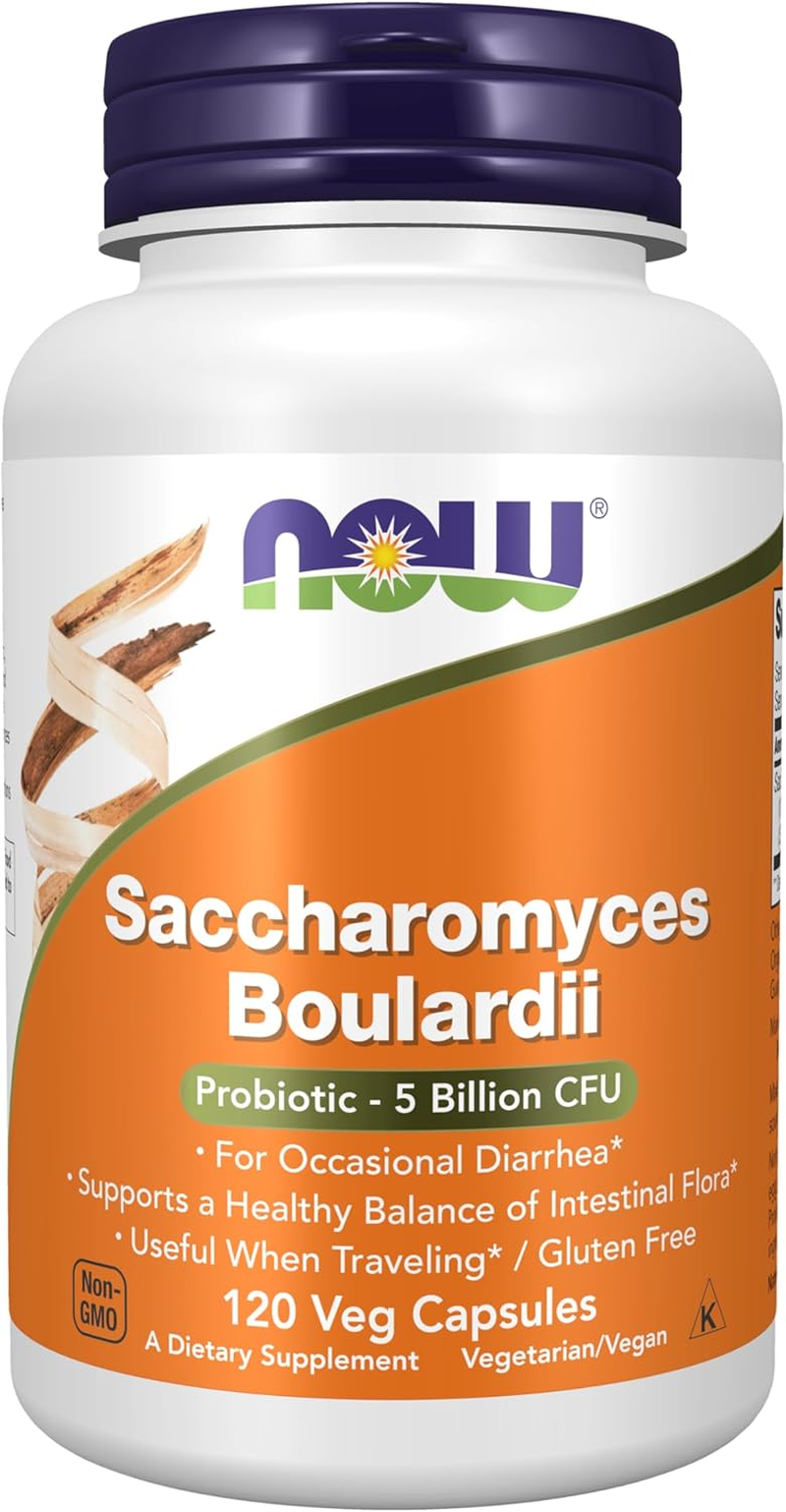 NOW Supplements, Saccharomyces Boulardii, 5 Billion CFU Probiotic, 120 Veg Capsules image number 4