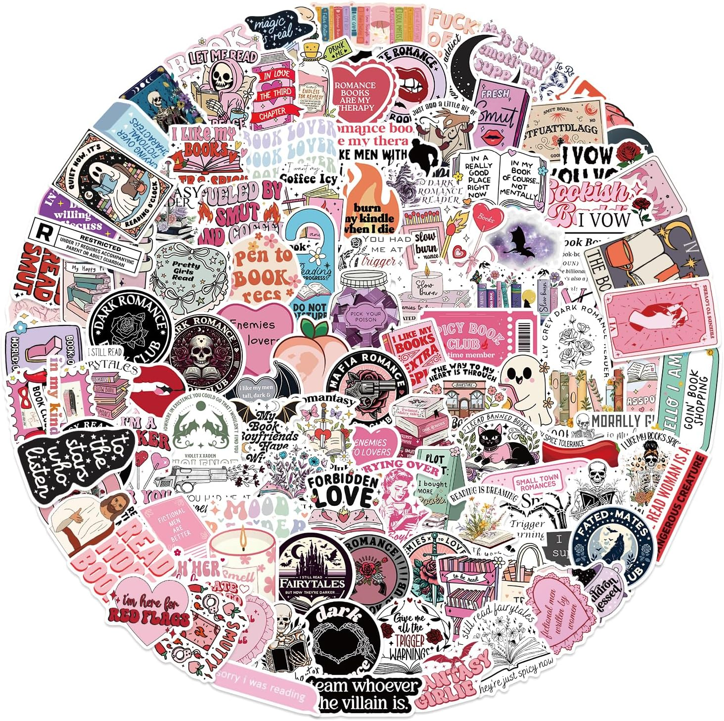 Stickers, Mixed Theme Vinyl Cute Stickers, Laptop Stickers for Water Bottles Skateboard, Waterproof Stickers for Teens Girls&Boys, Gifts for Kids