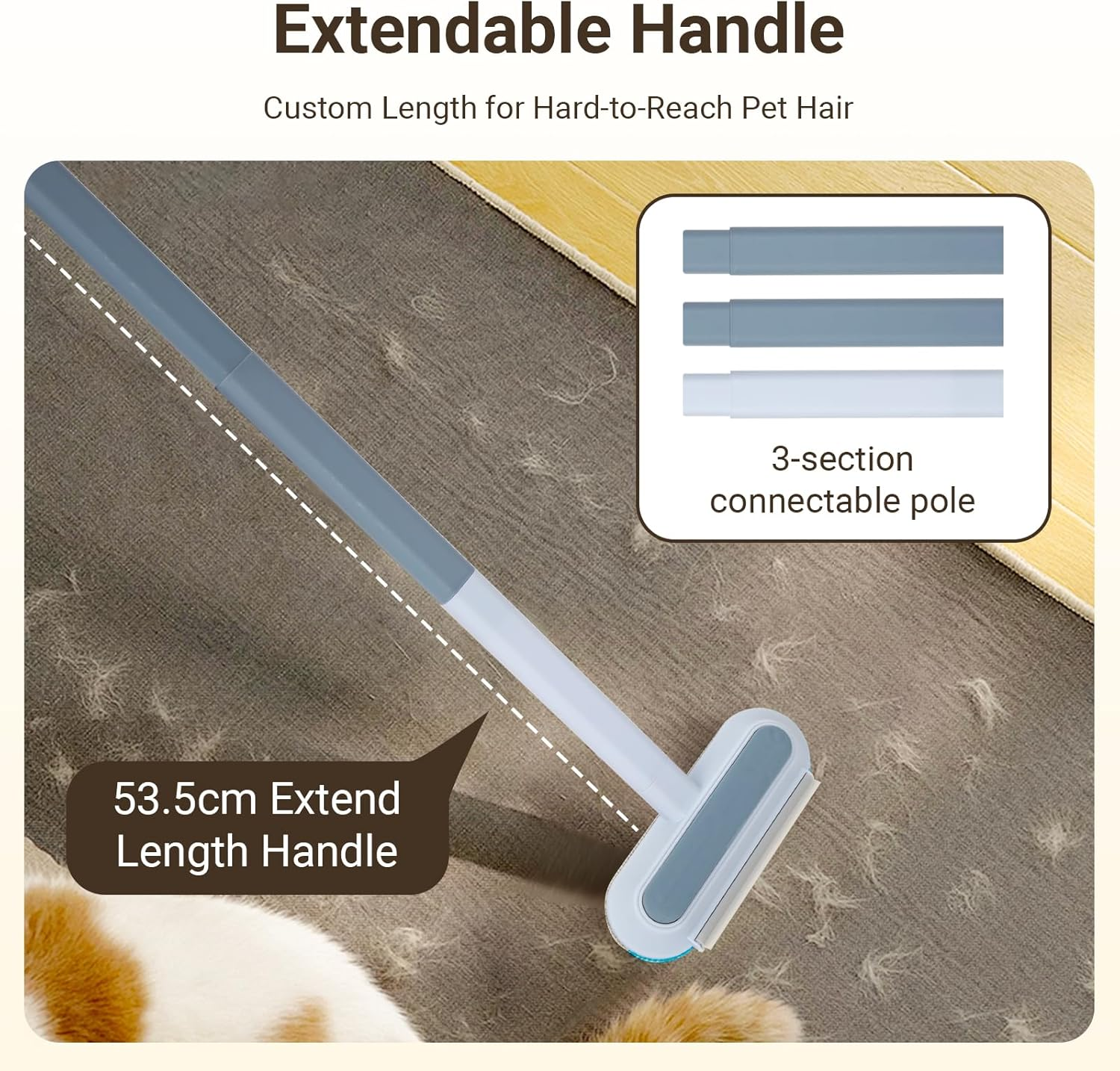 KIYILEAF Reusable Pet Hair Remover for Dogs & Cats, Washable Lint Cleaner for Furniture, Couch, Carpet, Car Seat, Clothing, Bedding image number 4