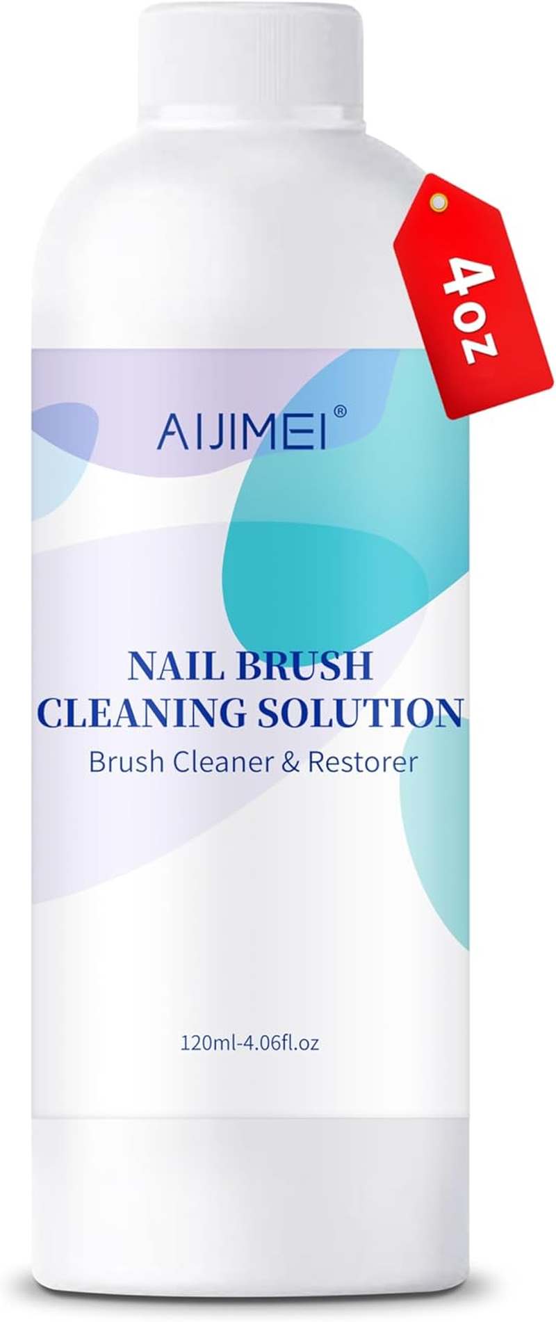 Aijimei Nail Brush Cleaner Restorer Solution Acrylic Nail Brush Cleaner Quickly Clean for Acrylic Nail Brushes, Glitter Gel Nail Polish Brushes, Builder Hard Gel Brush (120ML-4.2FL.OZ) image number 2