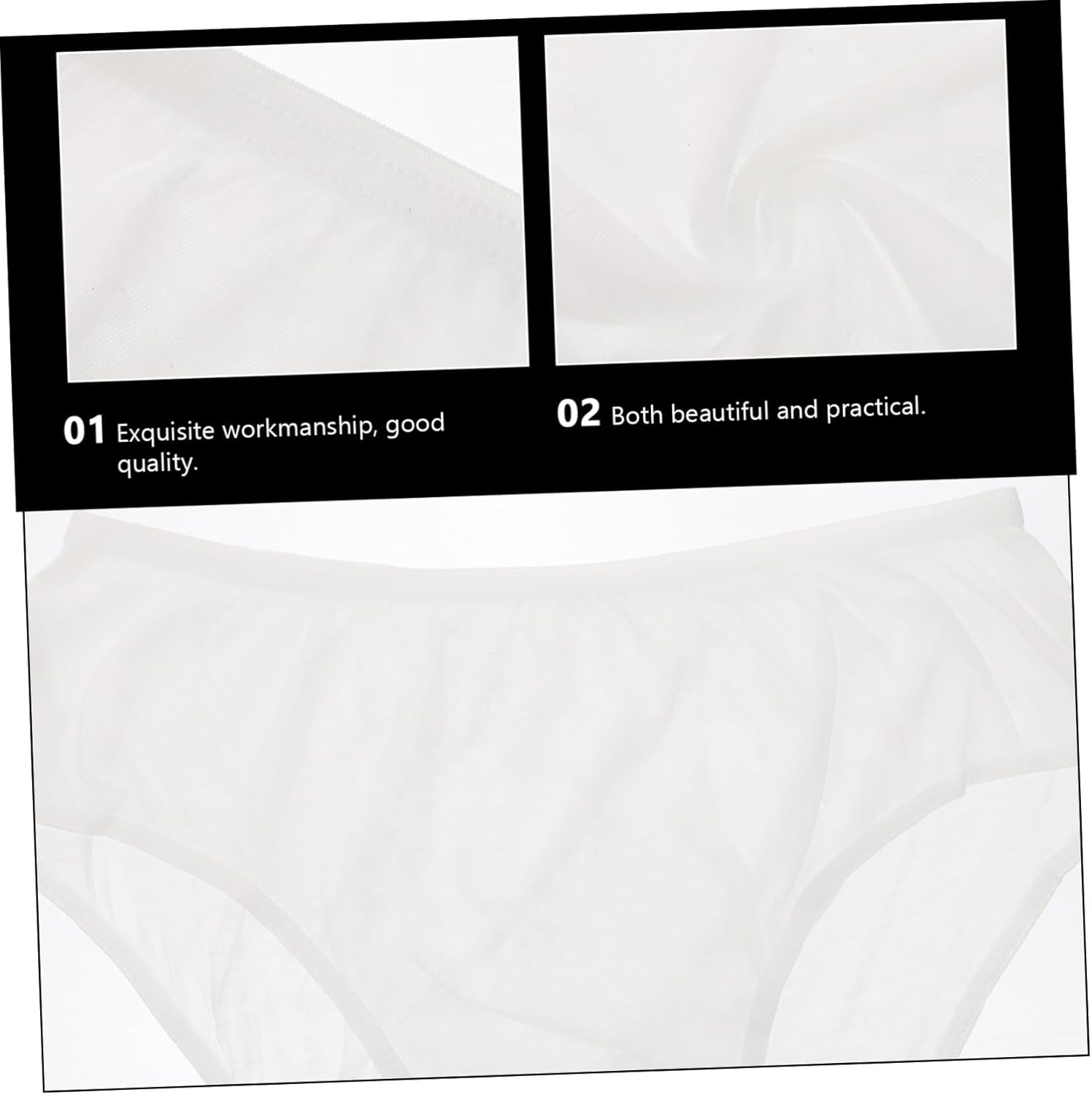 4Pcs Disposable Maternity Panties XXL Pure Cotton Comfortable Postpartum Underwear for Pregnant Women Soft Breathable Pregnancy Underpants over Bump Care White image number 1