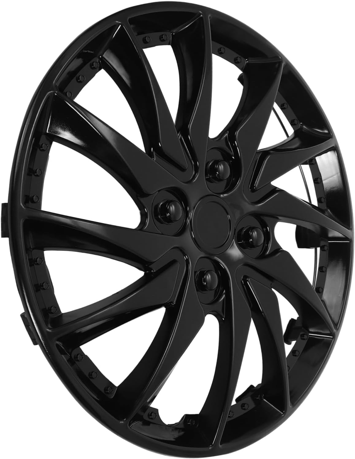 Ipetboom Automotive Hubcaps Black Pp Wheel Cover for Steel Rims Practical Replacement for Cars and Trucks image number 4