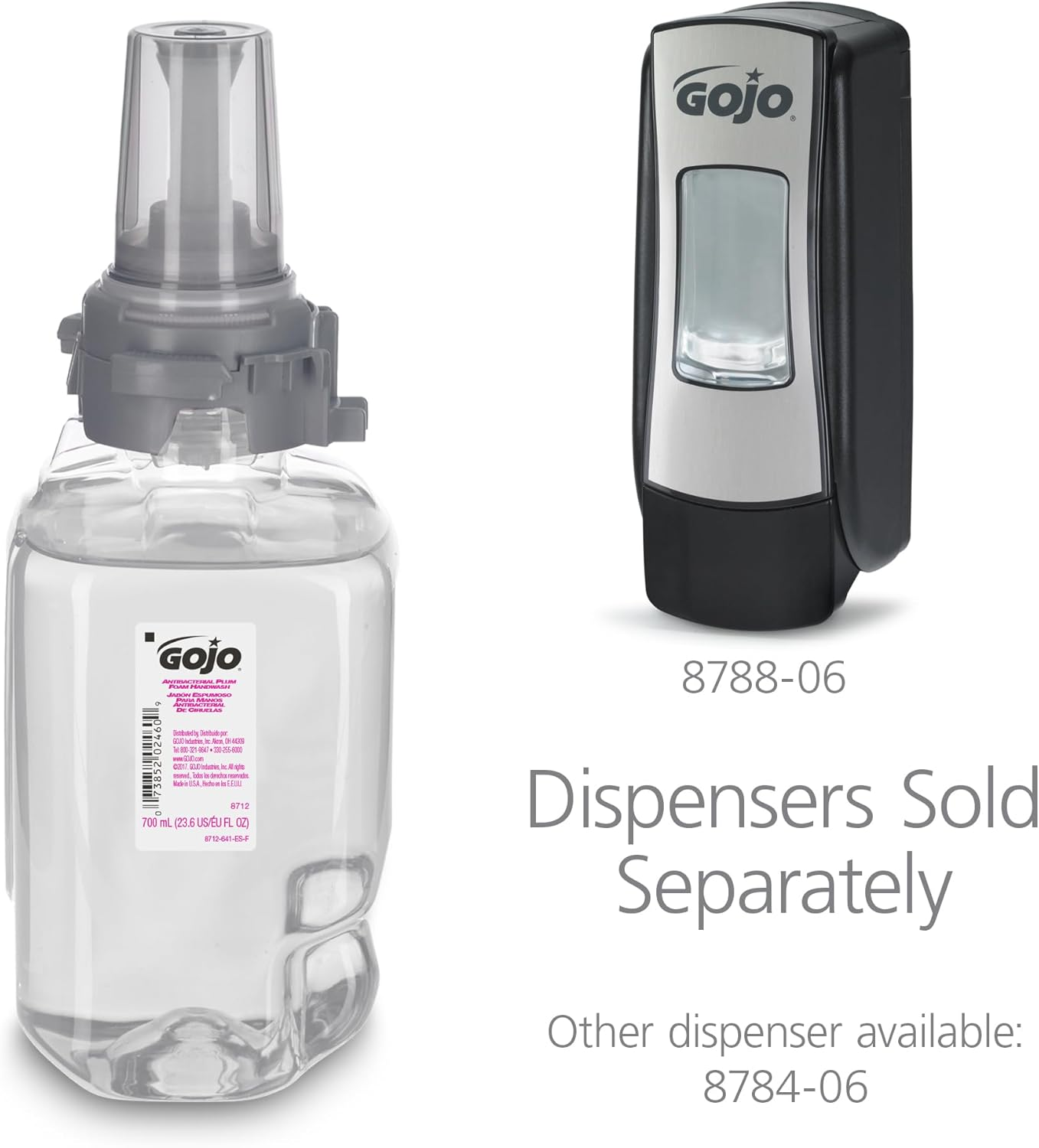 GOJO 8712-04 Antibacterial Plum Foam Handwash Plum Fragrance 700Ml Refill Purple (Case of 4) image number 5