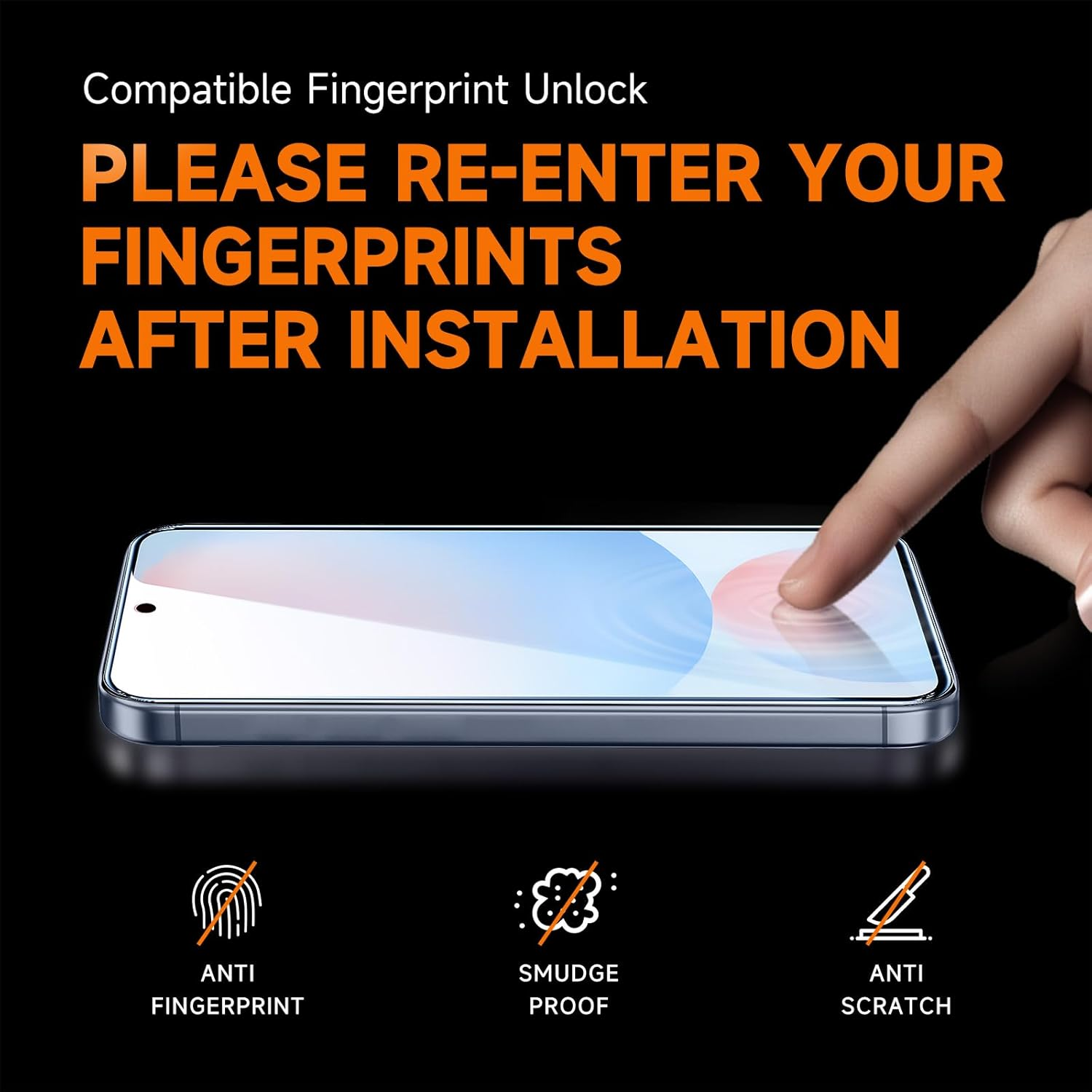 MAGIC JOHN 2 Pack for Samsung Galaxy S24 FE Tempered Glass Screen Protector, Auto Dust-Elimination Installation, Bubble Free, HD Clear, Easy Installation