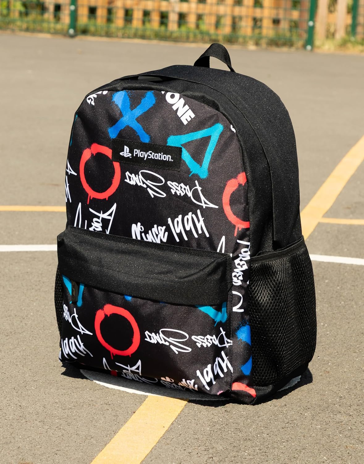 Playstation Unisex Kids Backpack Black | Zipper Design - Multiple Compartments - Durable Back to School Material for Carrying Books | Logo image number 2
