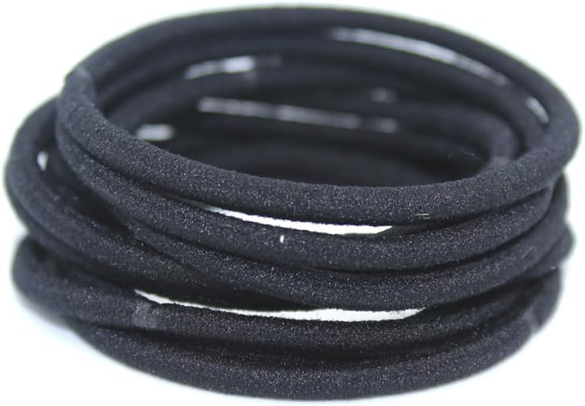 10 Pieces Mixed Hair Bands Adjustable Solid School High Elasticity Protective Ponytail Holder Girls Accessories Royal Blue