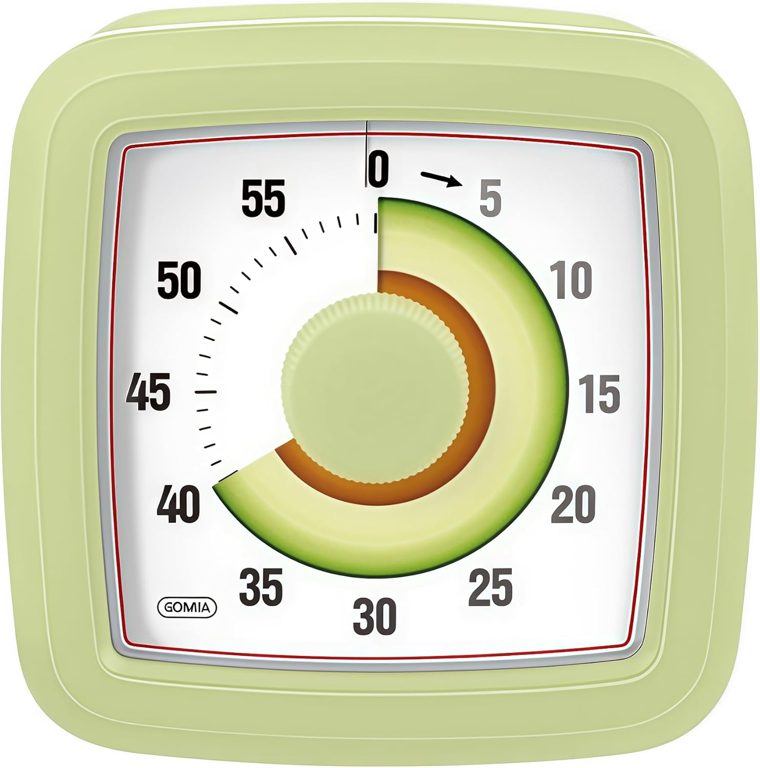 Kids Visual Timer for Kitchen,Classroom,Cooking,Learning,Bedroom,Office, 60-Minute Countdown Pomodoro Timer for Kids with Autism ADHD (Watermelon Style)