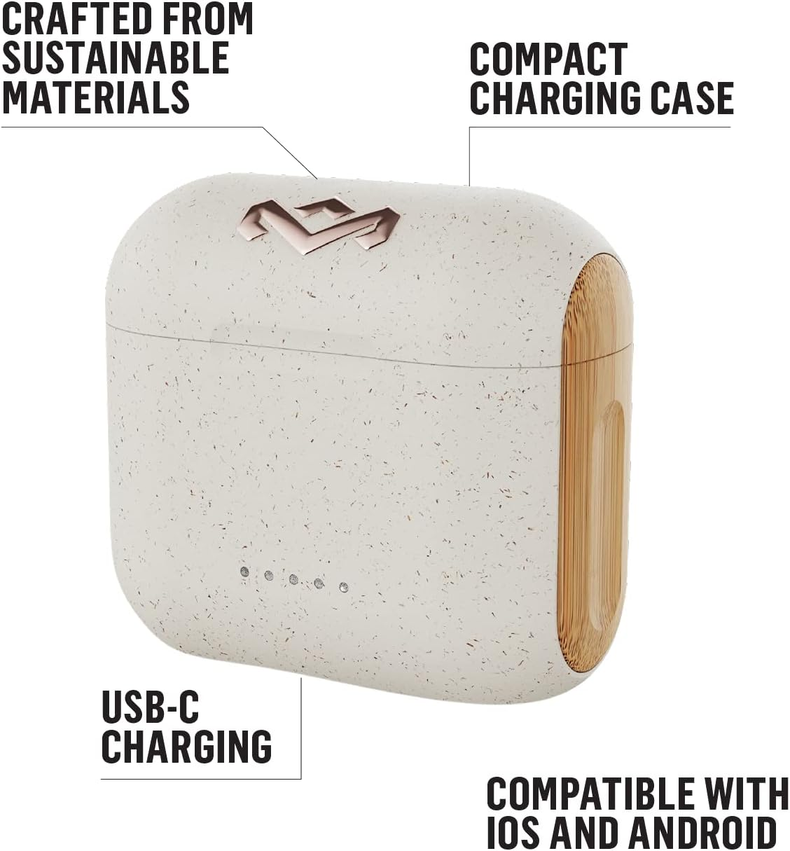 House of Marley Rebel True Wireless Earbuds, Cream image number 6