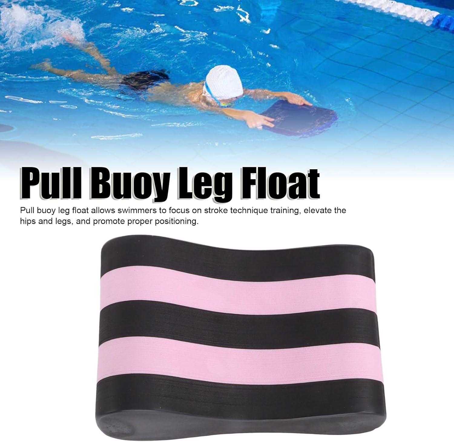 Jiawu Pull Buoy Leg Float, EVA 5 Layer Swimming Pull Float, Swim Training Pull Buoy, Swimming Pool Exercise Aid, Swim Kickboard, Legs HIPS Support for Kids, Teenagers, Beginners, Adults image number 5