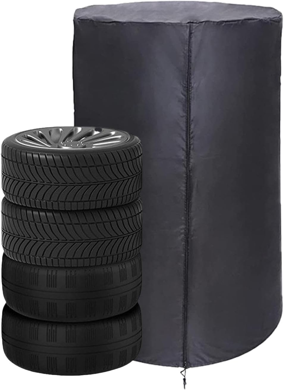 Tire Storage Cover, Tire Stack Cover, Spare Tire Storage Bag Oxford Cloth Large Tire Protector Tire Protector Dust Bag for Automotive Wheels Waterproof image number 2