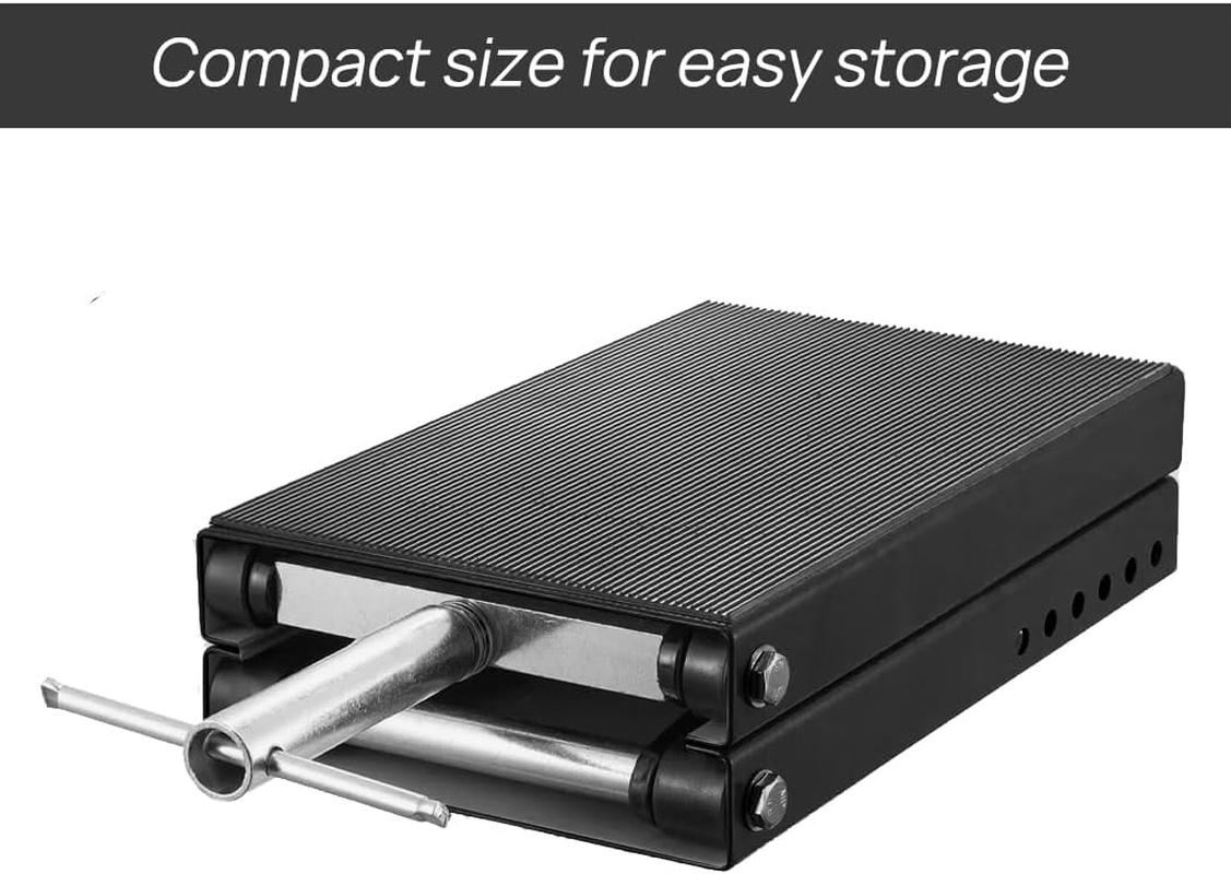 1100Lb/500Kg Heavy Duty Motorcycle Scissor Lift,9-37Cm Adjustable Center Hoist Crank Stand,Lift Working Bench,Steel Scissor Jack for Motorbike,Atv (Black) - Black/With Saddle image number 2