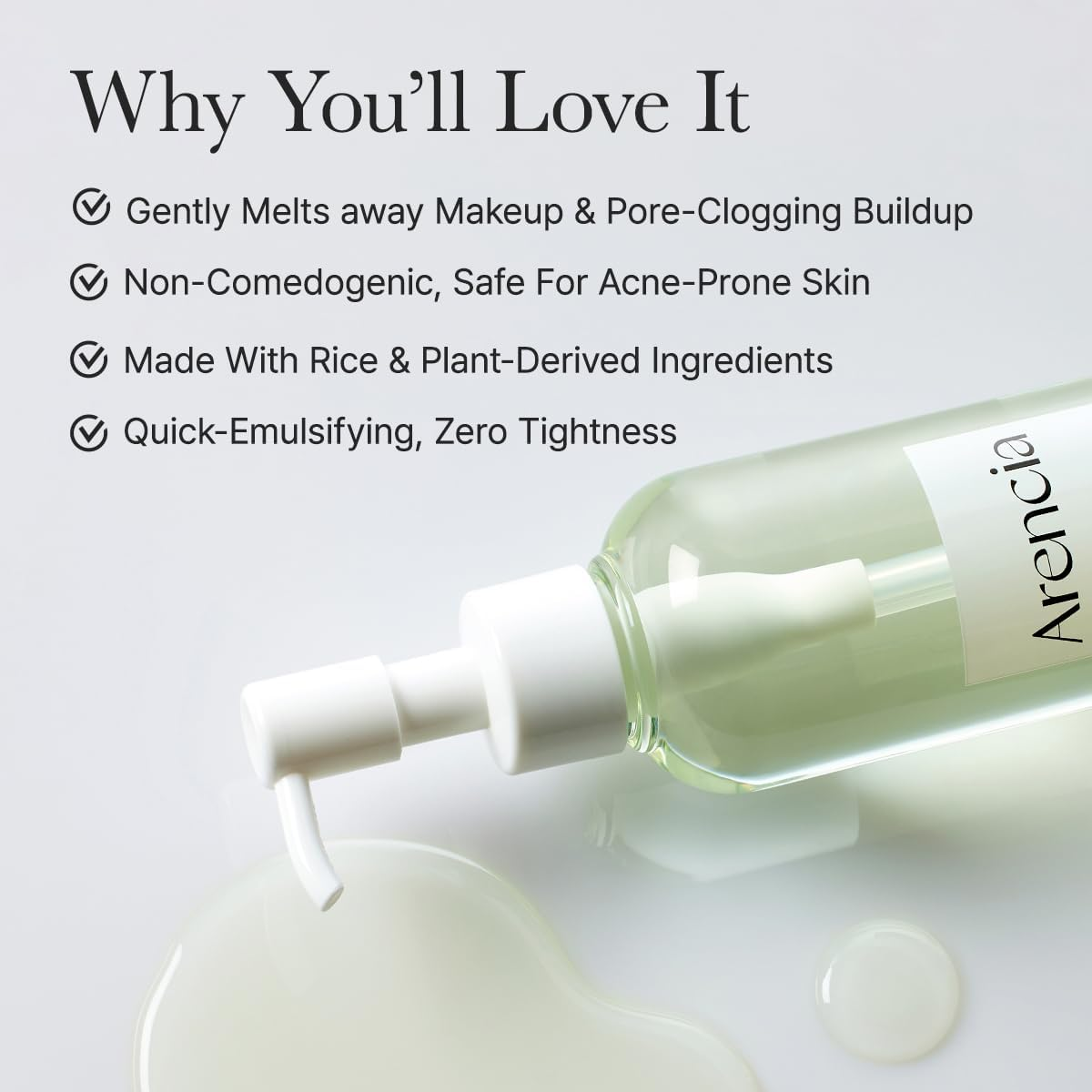 ARENCIA Pore Melt Mochi Makeup-Removing Cleansing Oil image number 6