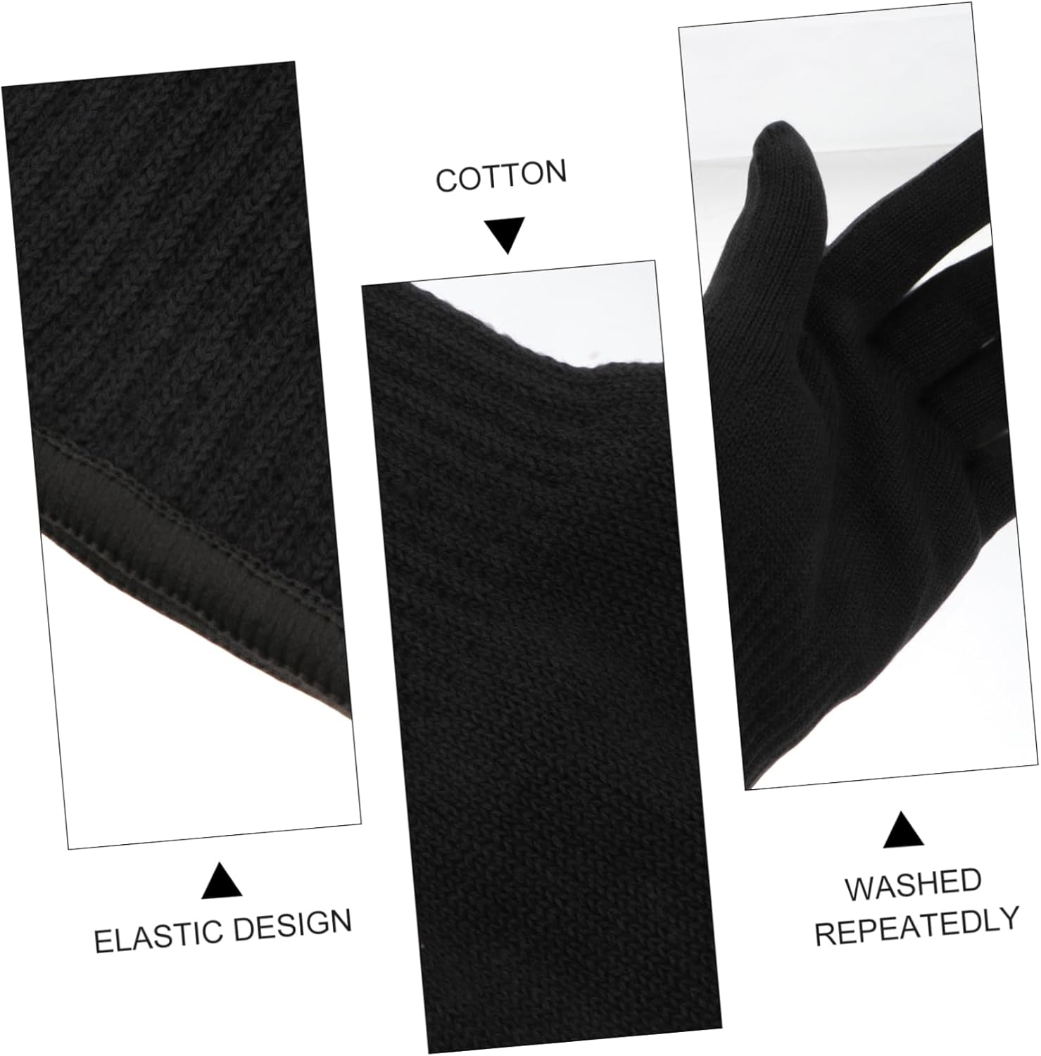 3Pcs Heat Resistant Hair Curler Protective Gloves Professional Heat Hand Safety for Hair Styling and Curling Flexible Comfortable Design image number 5