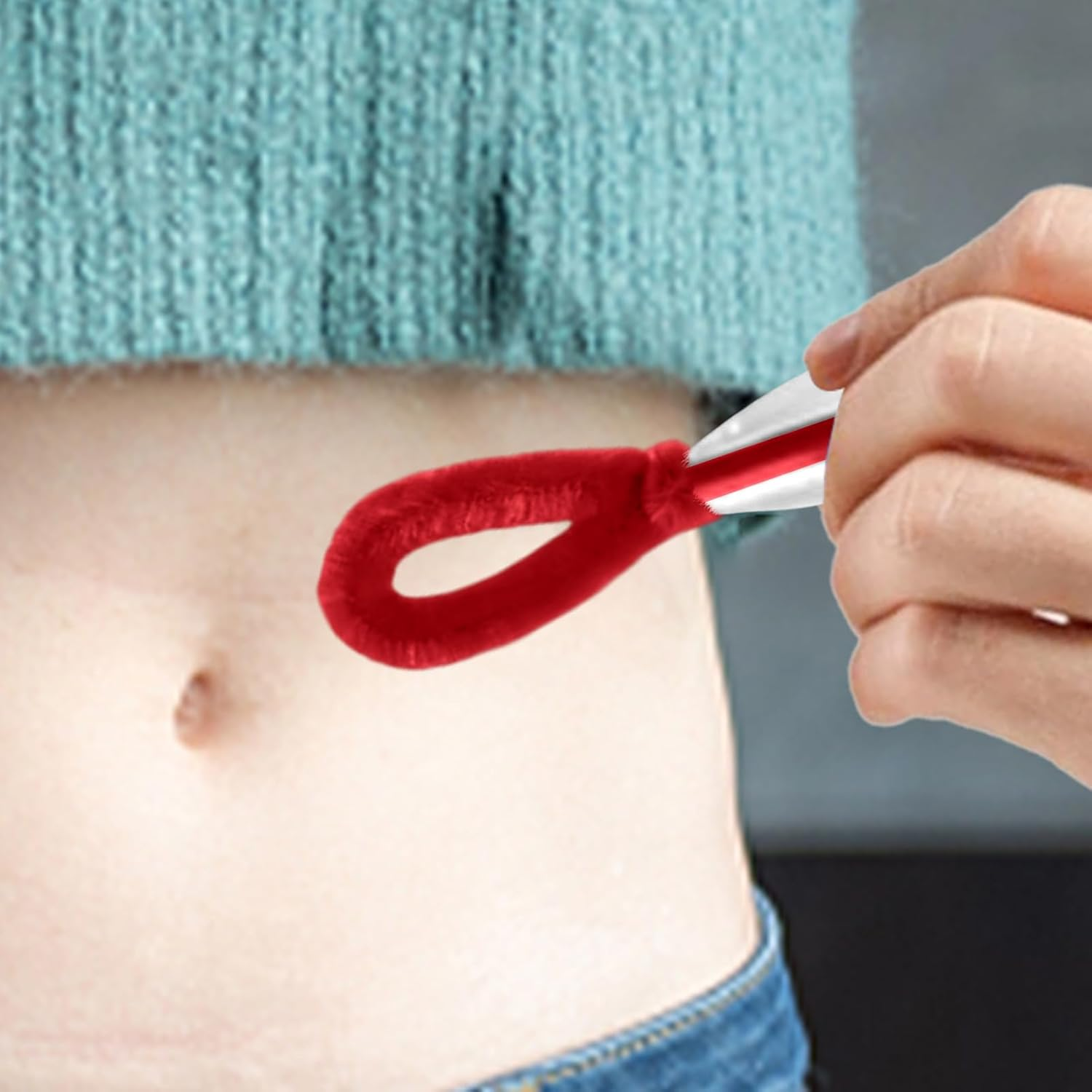 Belly Button Cleaner Brush | Practical Joke Novelty Brush | Practical Joke Novelty, Funny Prank Lint Dust Cleaner, Face Brushes for Belly Brush Enthusiasts for Body - Green image number 5