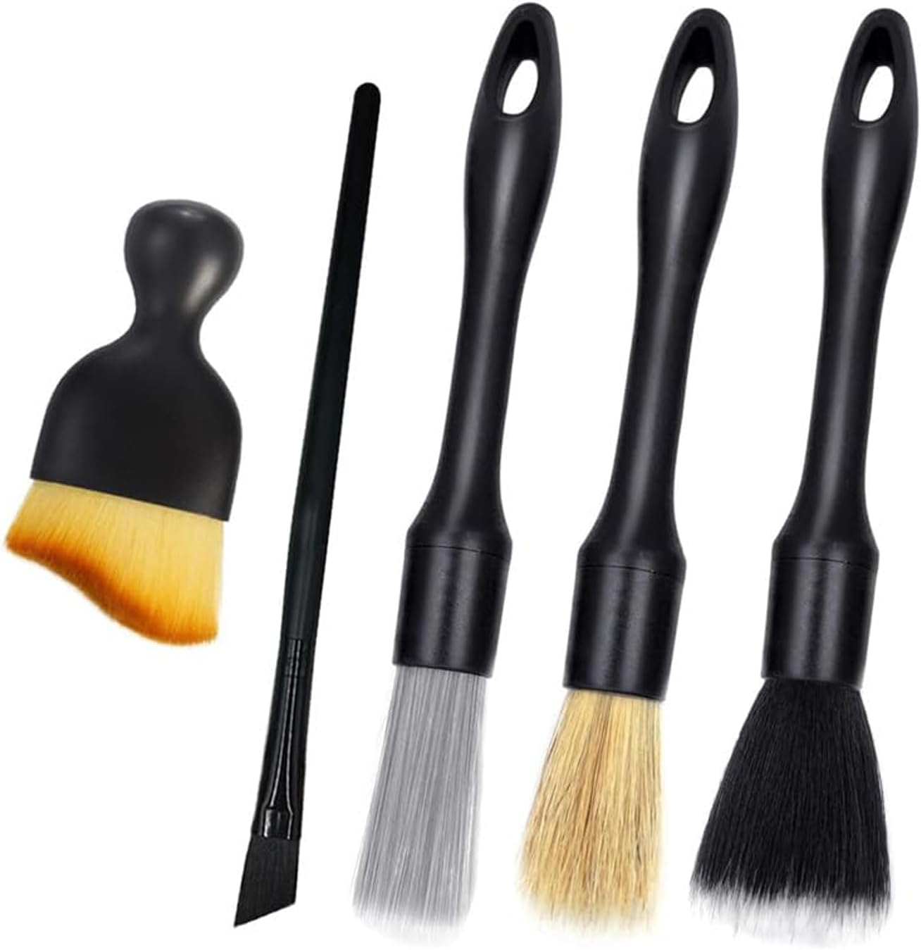 5 Pcs Car Detailing Brush Set Car Interior Cleaning Soft Brush Cleaning Brushes with Soft Bristles Brush Interior Dust Removal Brushes Tool image number 2