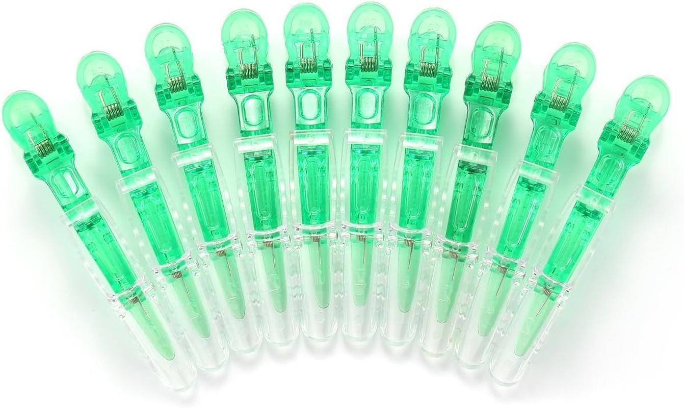 10Pcs/Set Multicolor Croc Clips Transparent Plastic Hairdresser Clips Hair Styling Sectioning Barrettes Non Slip Alligator Clips Salon DIY Accessories Hairpins for Women and Girls