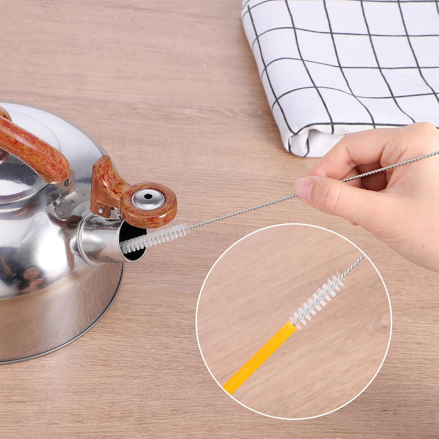 20 Pcs Straw Cleaner Brush 12 Inch Extra Long Straw Brush Reusable Metal Handles Cleaner Brushes Straws Brushes Cleaners with Nylon Bristles for Water Bottle Tubes Drinking Cup Cleaning