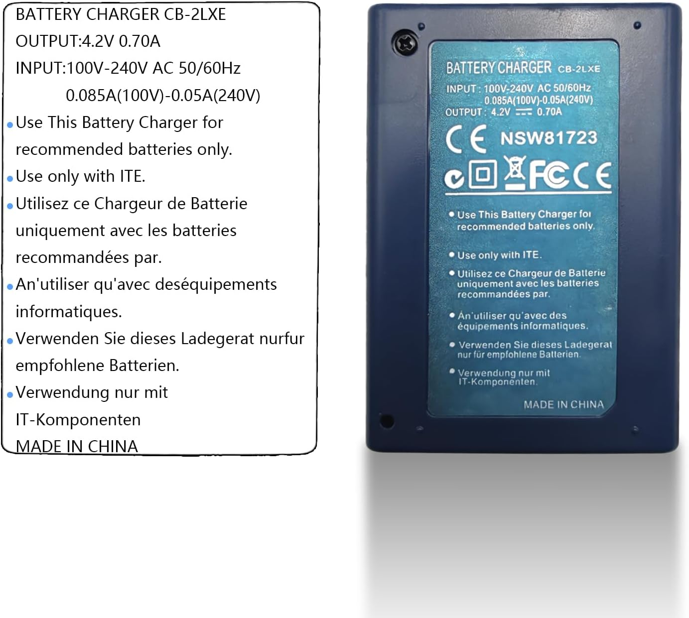 KWTOUL NB-5L NB5L Battery Charger Compatible with Canon Powershot S100, S110, SD790IS, SD850IS, SD870IS, SD880IS, SD890IS, SD970IS, SD990IS, SX200IS, SX210IS, SX220IS, SX230HS Cameras image number 4