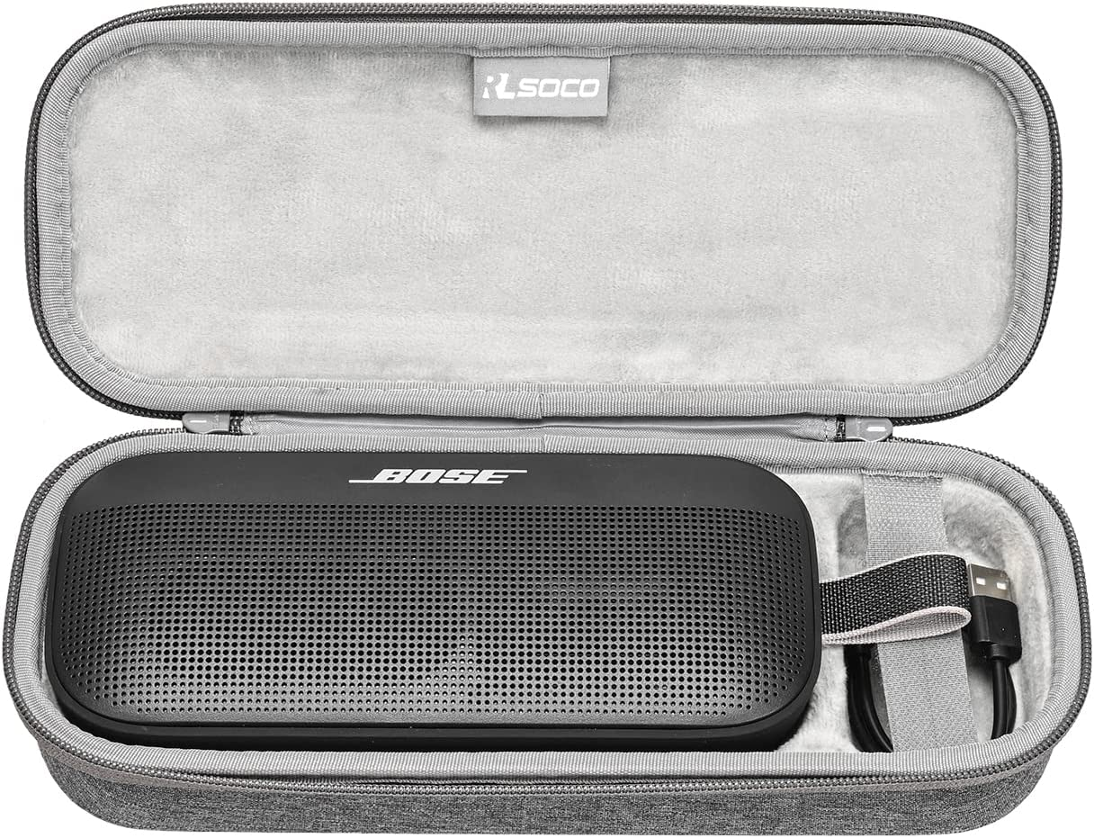 RLSOCO Carrying Case for Bose Soundlink Flex Portable Bluetooth Speaker (2Nd Gen) - Grey Case