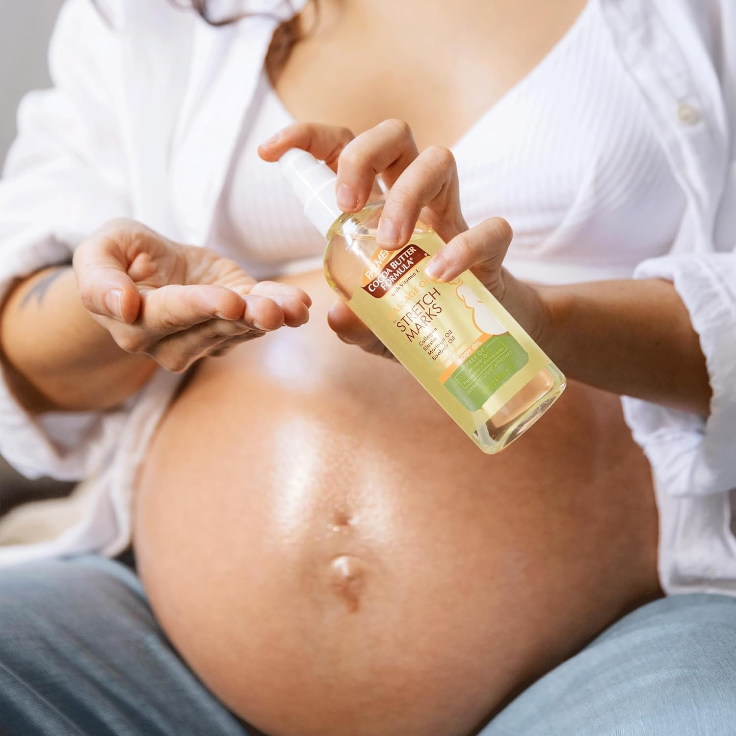 PALMER'S Cocoa Butter Formula Massage Oil for Stretch Marks, 100Ml (Pack of 2) image number 5