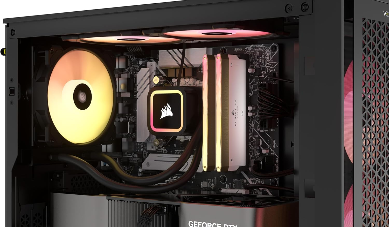 CORSAIR Dominator Titanium Wave Accessory Kit &ndash; X2 RGB LED Lightbar for CORSAIR Dominator Titanium Memory &ndash; Gold