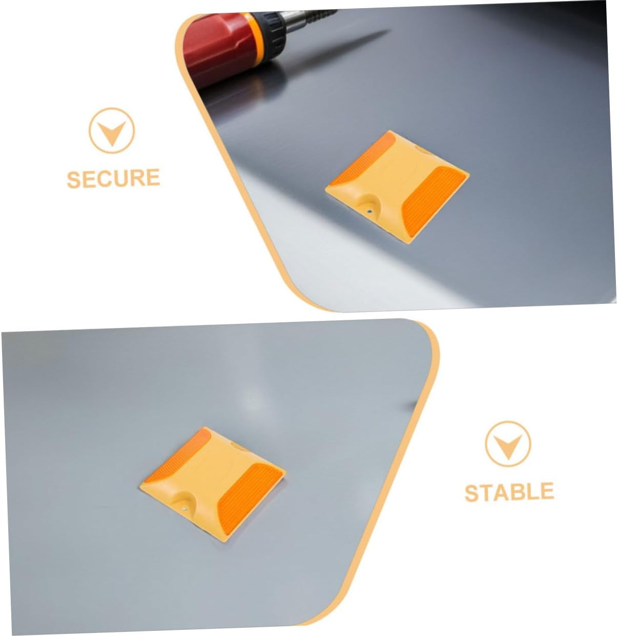 12Pcs Reflective Road Markers Heavy-Duty Reflectors for Driveways Sidewalks Bike Lanes Parking Lots Enhanced Night Visibility Traffic Safety image number 4