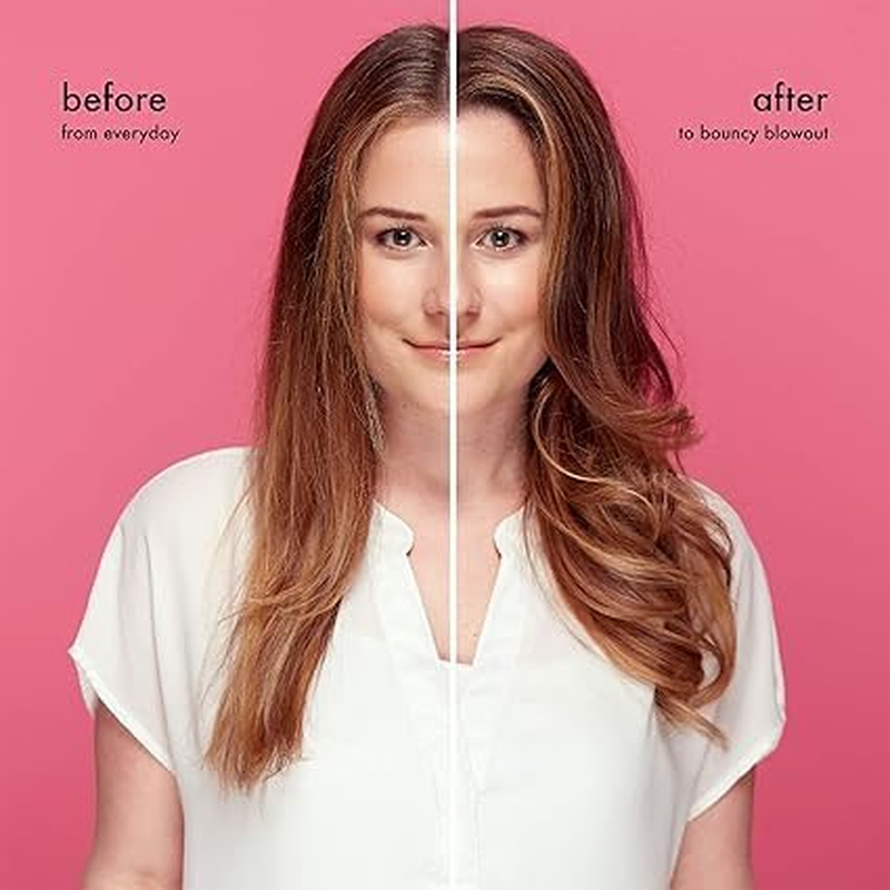 Amika Blowout Babe Thermal Brush - Hot Brush for Hair Styling with 1.5 Inch Ceramic Barrel + Nylon Bristles - Heated Hair Styler + Curler with Ionic Generator for Frizz-Free Shine - up to 232 Degrees