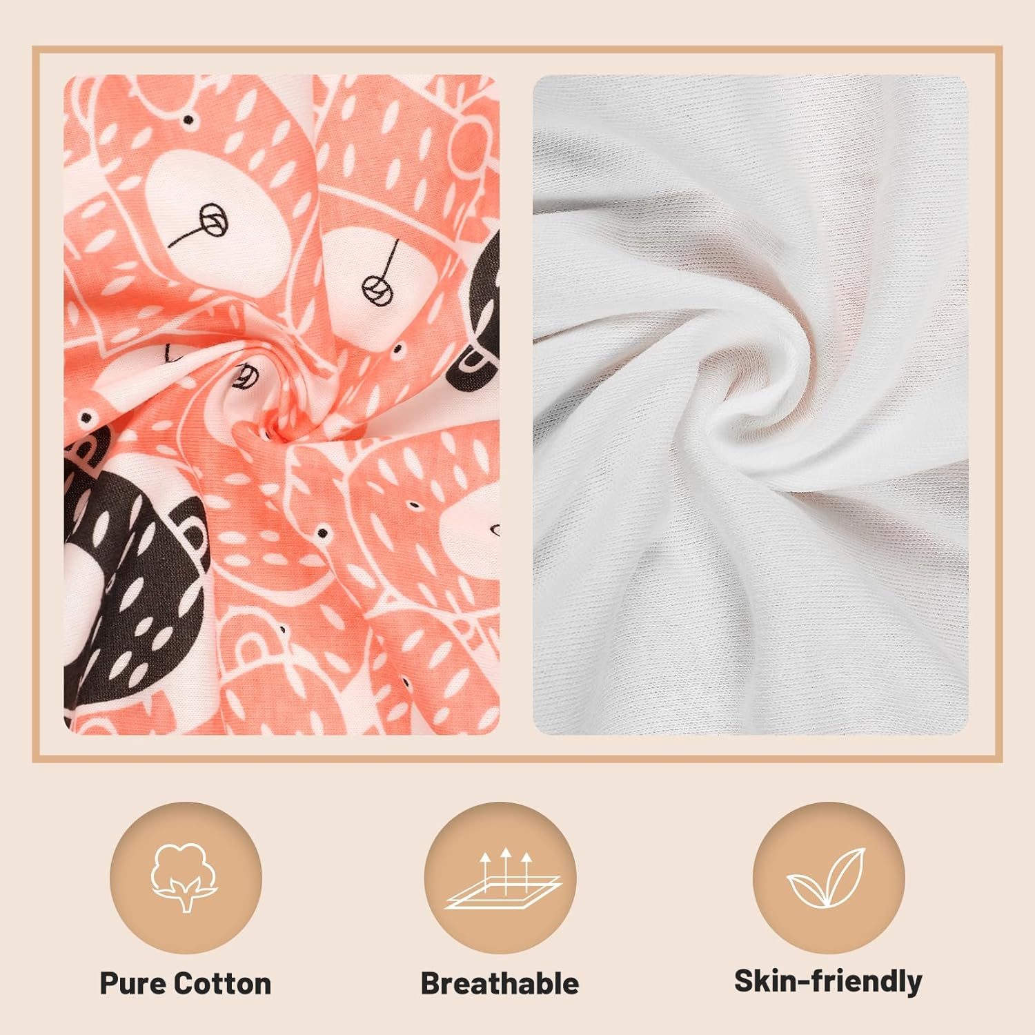 Moomoo Baby Bedwetting Short Pants Diaper Pants for Summer 2 Packs Absorbent Potty Training Pants for Boys and Girls image number 6