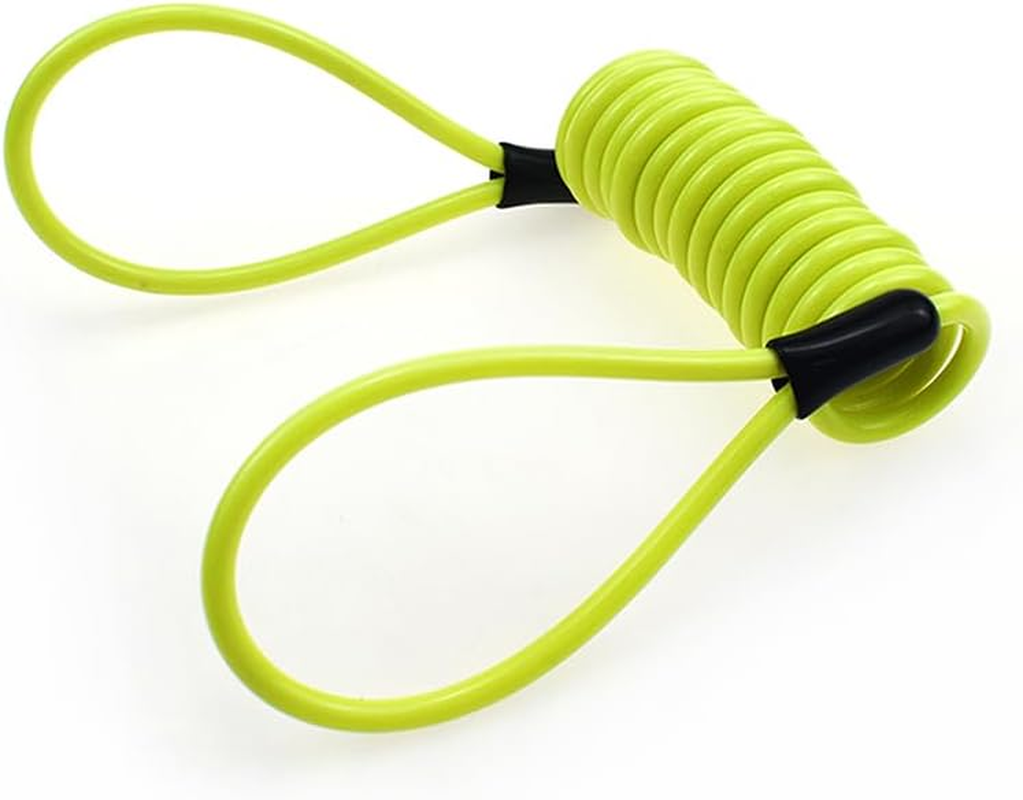 Australian Owned Local Warranty Black 110DB Motorcycle Wheel Disc Brake Lock with Alarm | 1.5M Yellow Remind Cable | Carrying Pouch Anti-Theft Waterproof Padlock for Motorcycle Bike Scooter image number 2