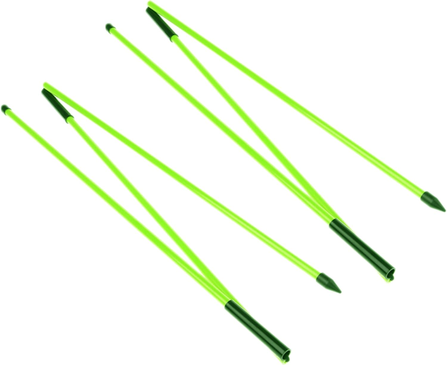 Eshan Golf Alignment Sticks 2 Pack Swing Training Aid Equipment Collapsible Trainer Practice Rods Posture Corrector in Handy Storage Tube Case for Men Women Golfer Swinging - Orange image number 7