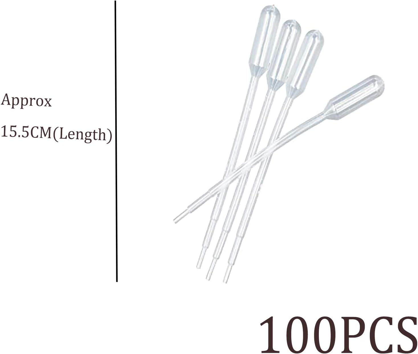 Pack of 100 Plastic Transfer Pipette Disposable Plastic Transfer Pipettes image number 5