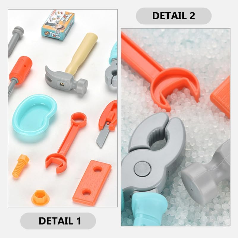 Vaguelly Toddler Tool Set - Montessori Screwdriver Kit for Kids, Pretend Play Repair Toolbox with Assorted Plastic Tools, Portable Design for Easy Keeping and Carrying, Educational Toy for Kids image number 4