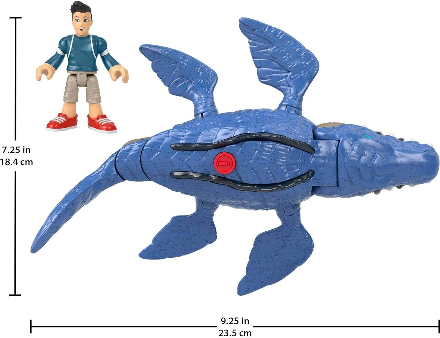 Fisher Price - Imaginext Jurassic World Camp Cretaceous Mosasaurus & Kenji image number 3