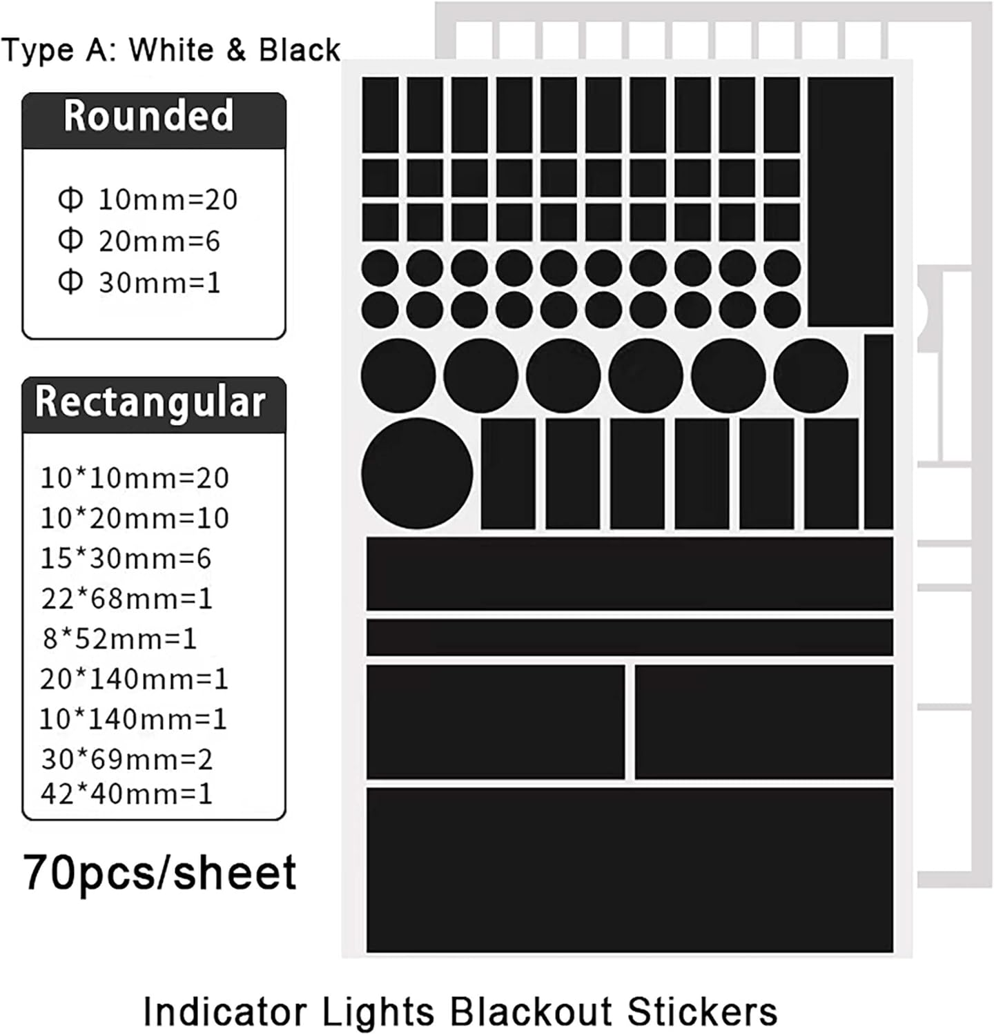 Light Blocking Stickers for Electronics, Blackout Stickers, Blackout Tape image number 2